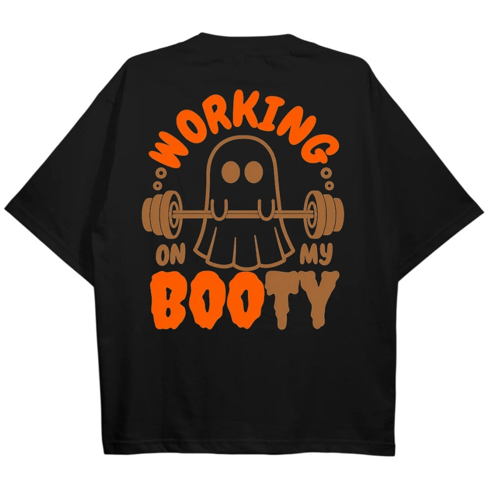 Working Booty Oversize Shirt Schwarz