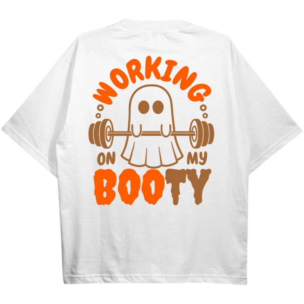 Working Booty Oversize Shirt Weiß