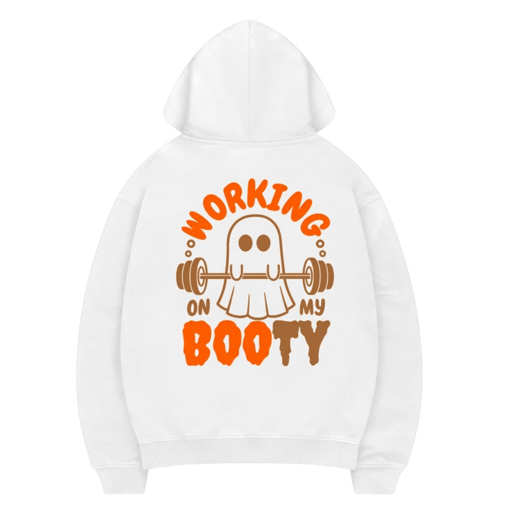 Working Booty Premium Hoodie Weiß