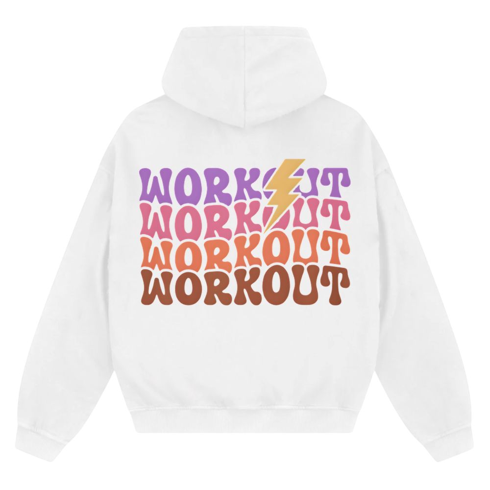 Workout Oversize Zipper Hoodie