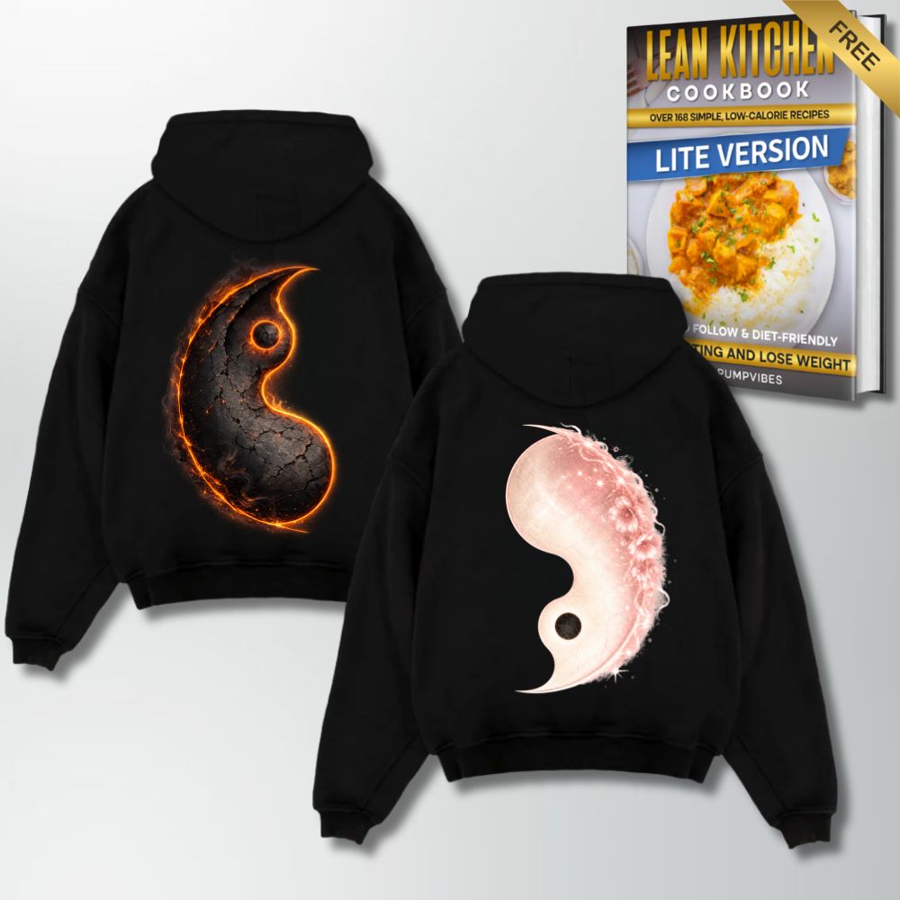 Yin Yang Couple Oversize Hoodie