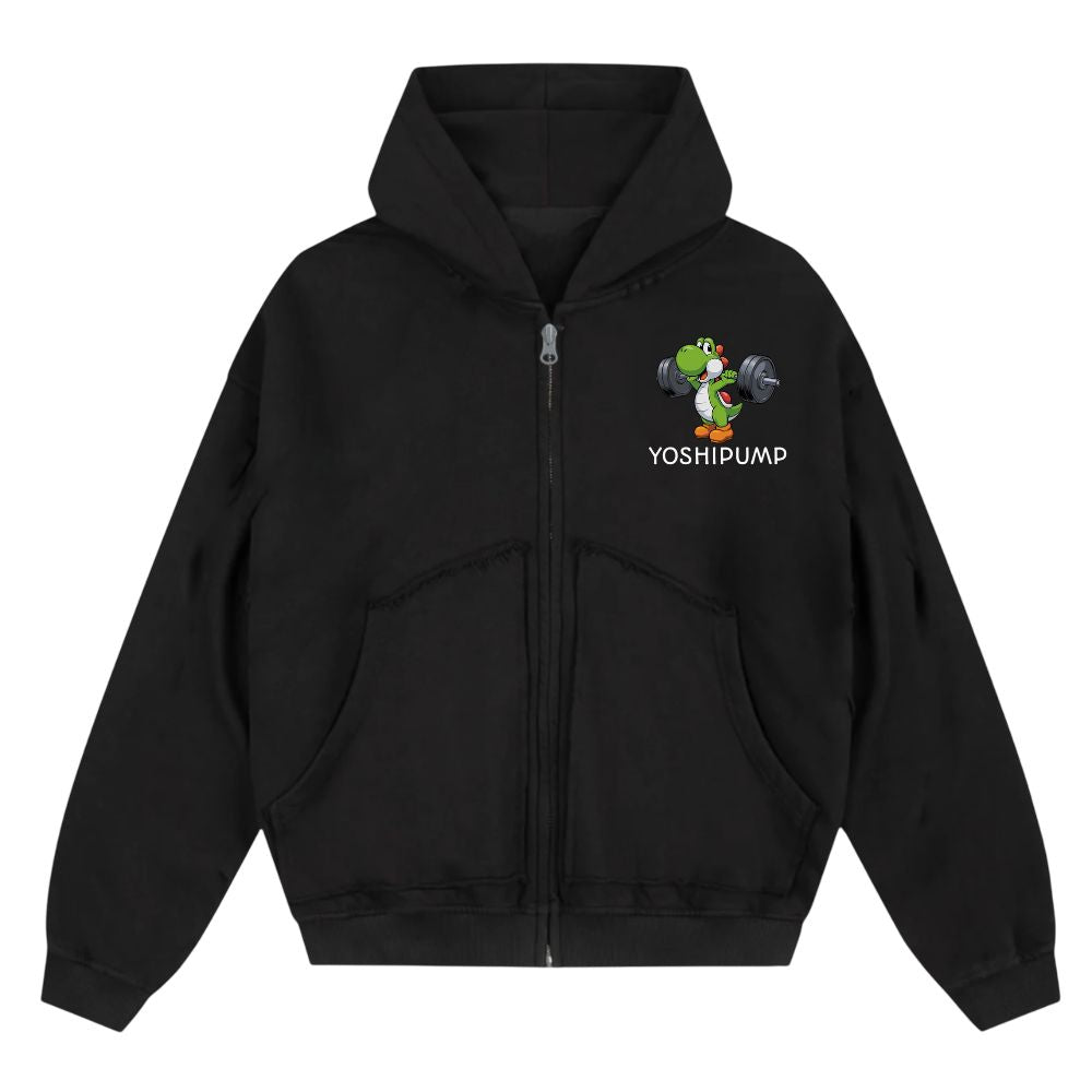 Yoshipump Oversize Zipper Hoodie
