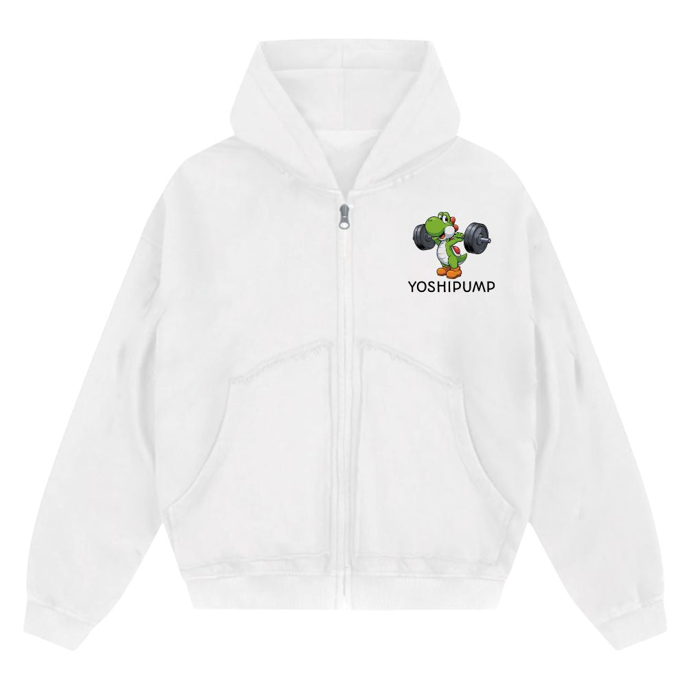 Yoshipump Oversize Zipper Hoodie