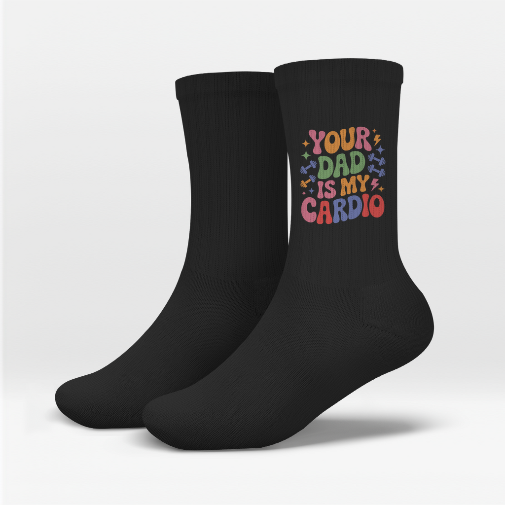 Your Dad Is My Cardio Socken