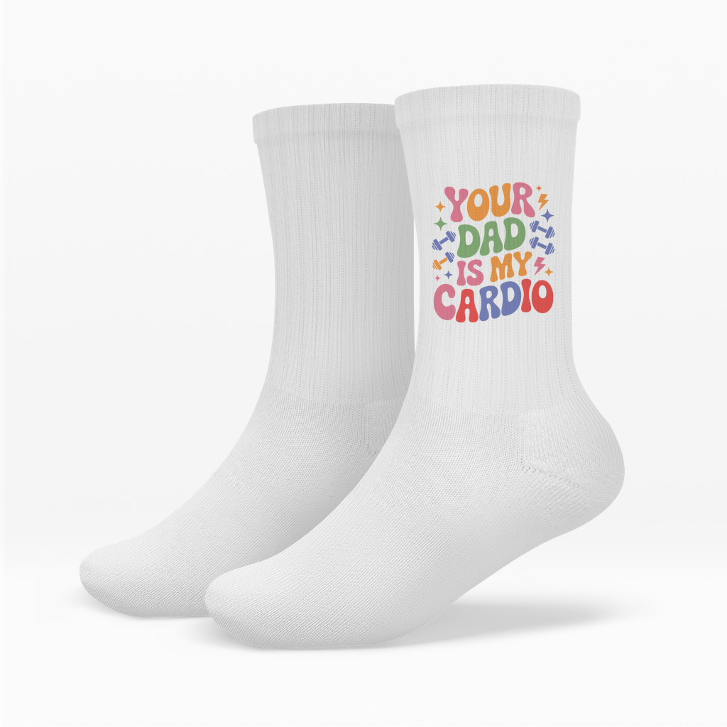 Your Dad Is My Cardio Socken