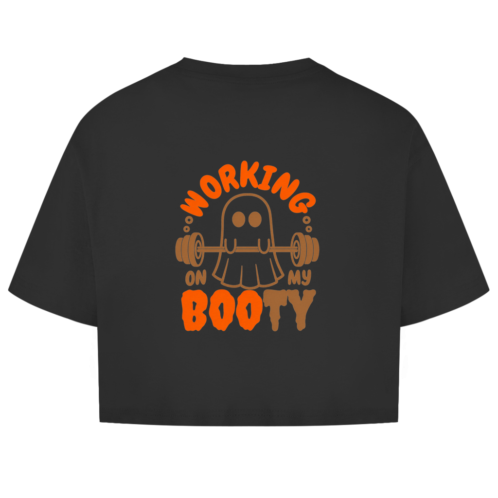 WORKING BOOTY OVERSIZE CROP TOP (BACKPRINT)