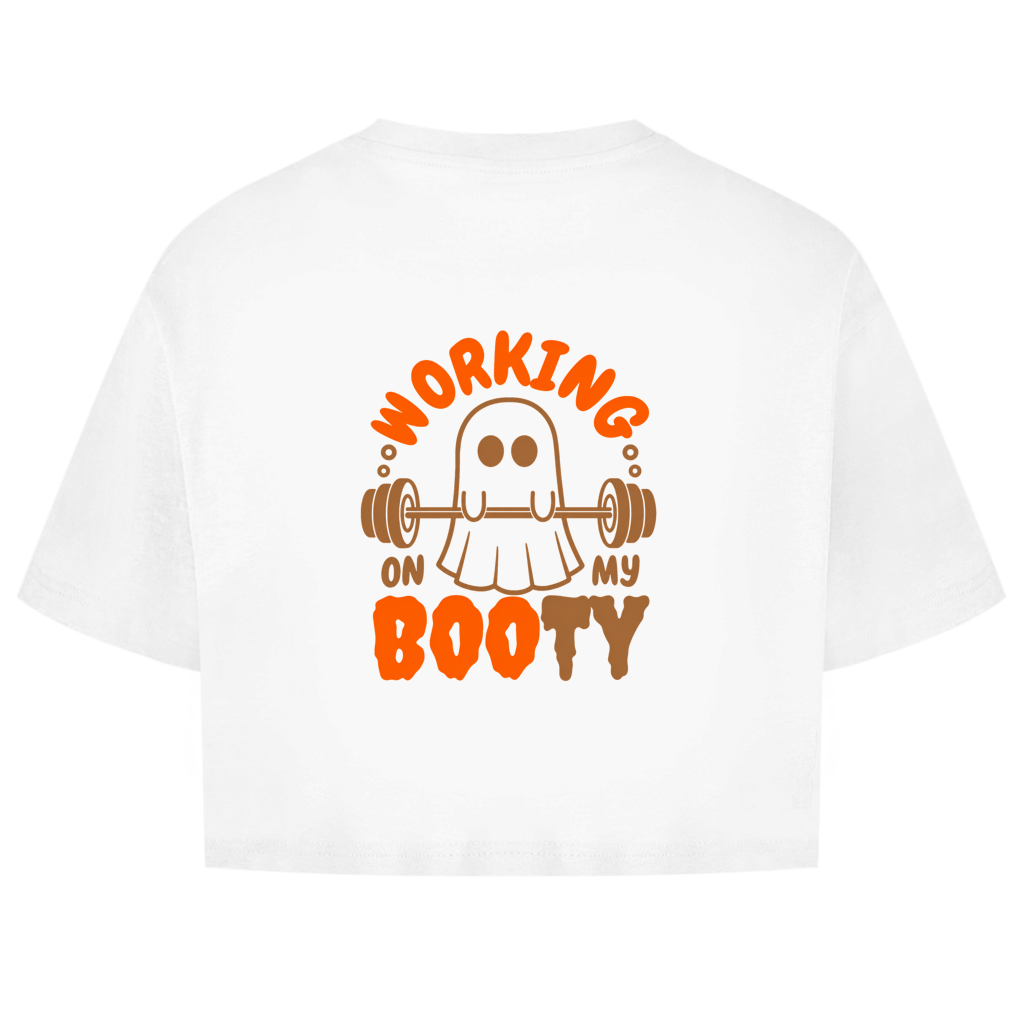 WORKING BOOTY OVERSIZE CROP TOP (BACKPRINT)