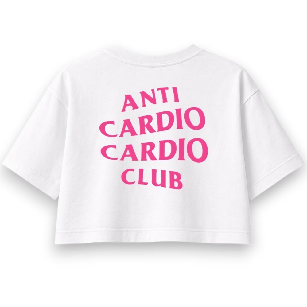 Anti Cardio Club Oversize Crop Top