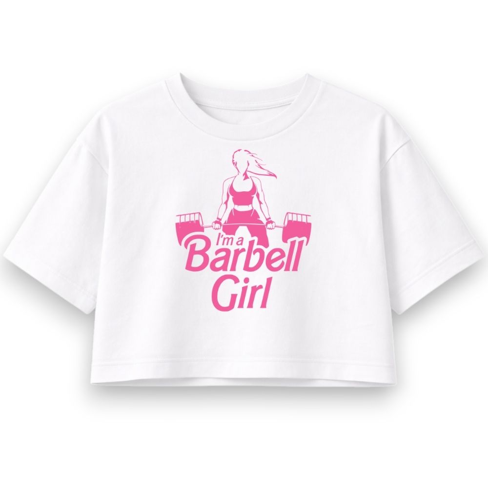 Barbell Girl Oversize Crop Top