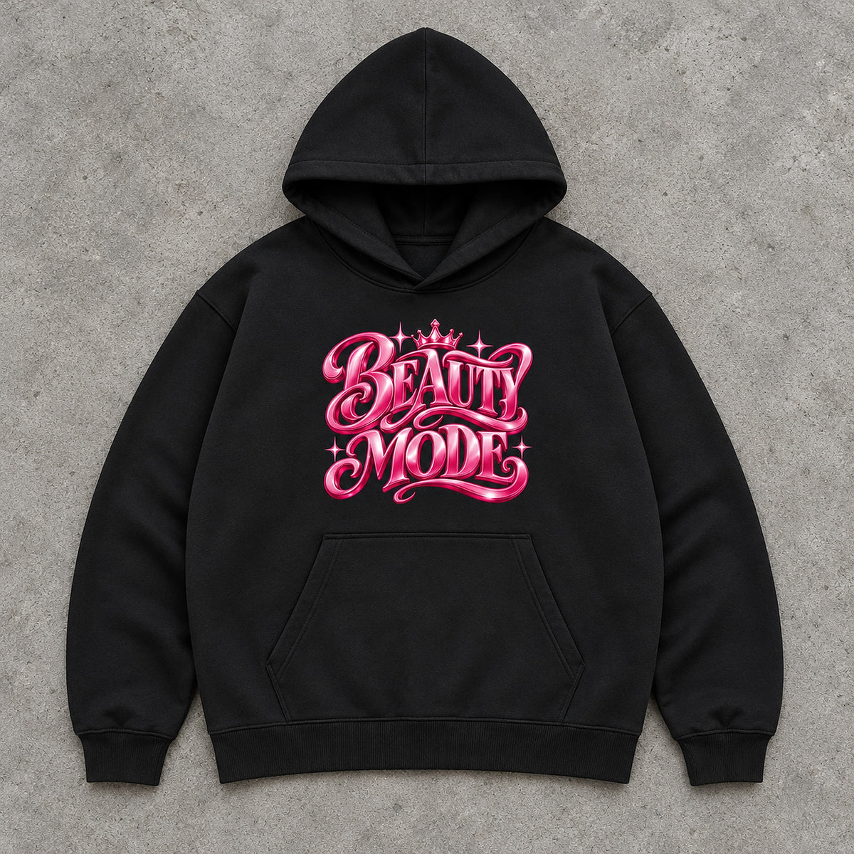 Beauty Mode Premium Hoodie Schwarz