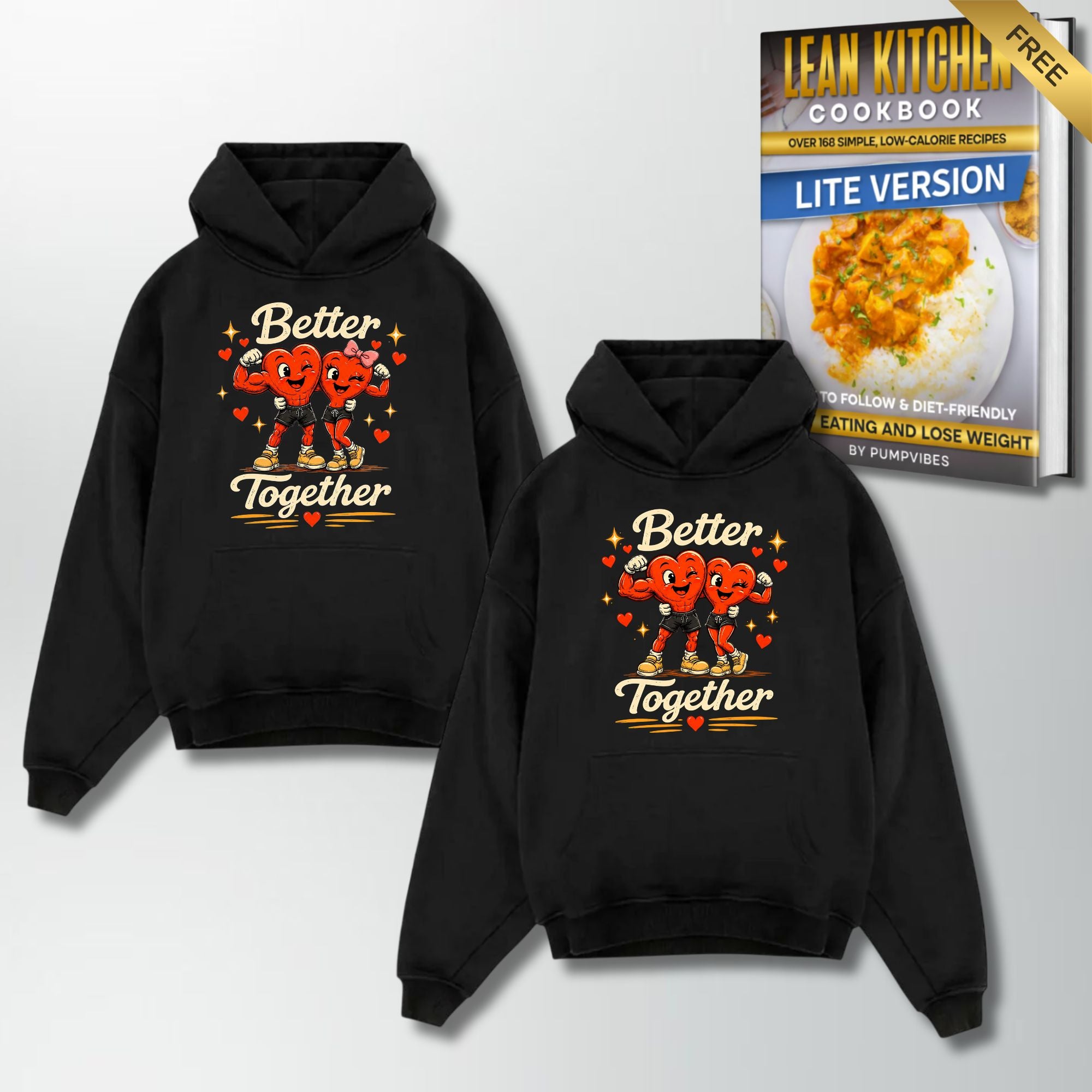 Better Together Couple Oversize Hoodie