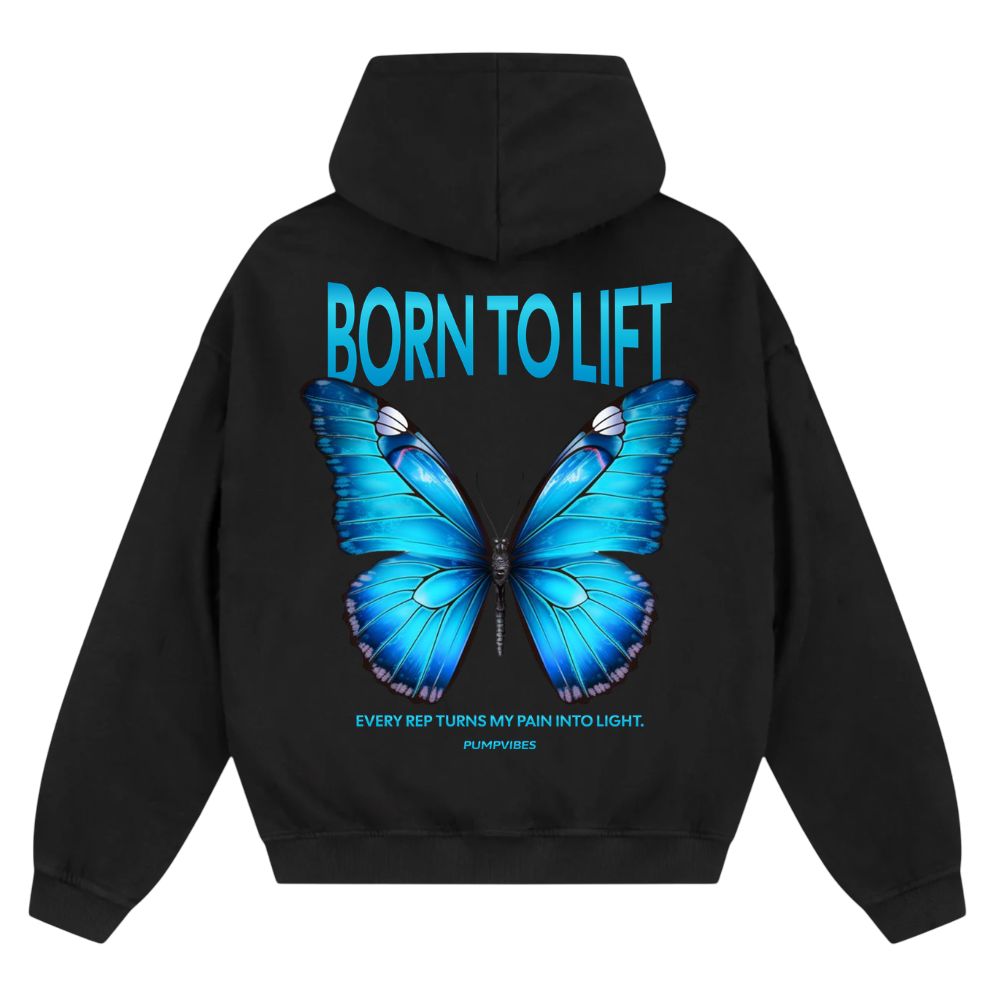 Born To Lift Oversize Zipper Hoodie