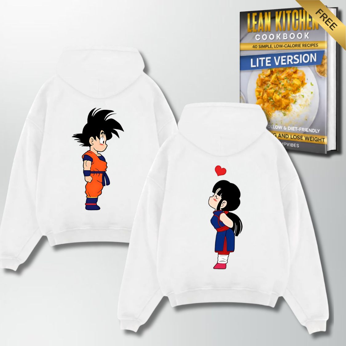 Goku Chichi Couple Oversize Hoodie