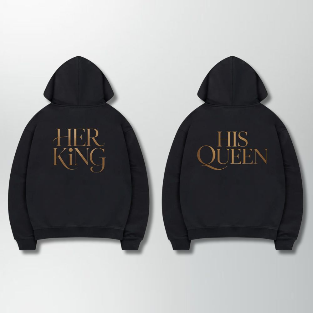 Her King And His Queen Couple Hoodie