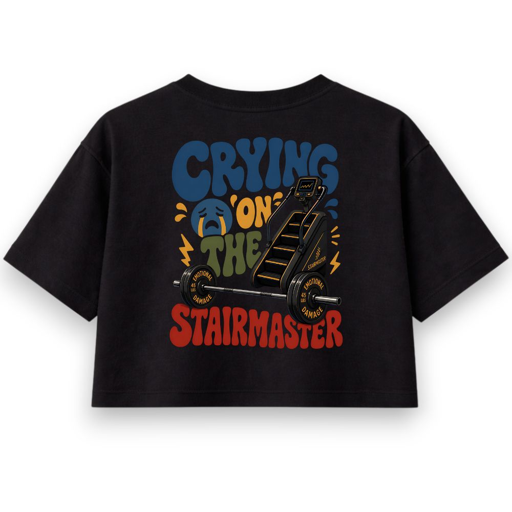 Crying On The Stairmaster Oversize Crop Top