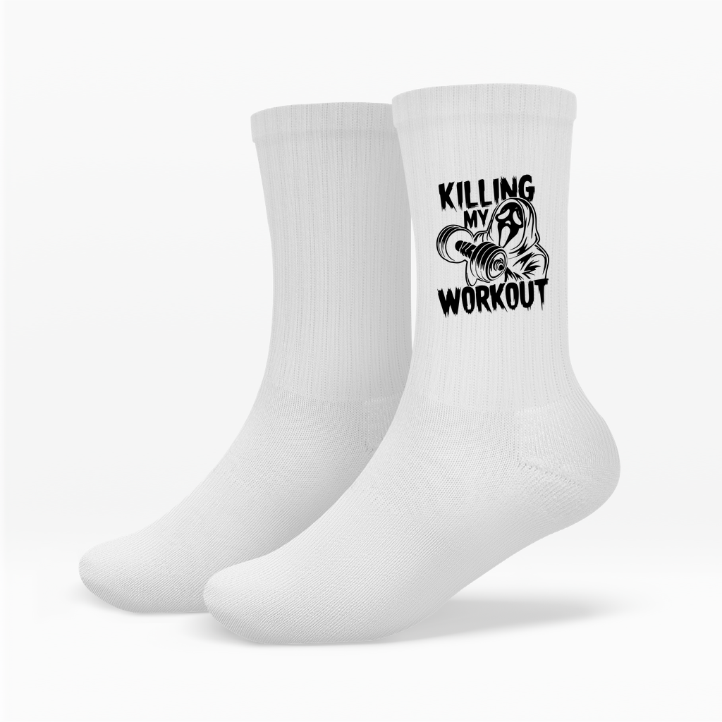 KILLING MY WORKOUT CREW SOCKEN