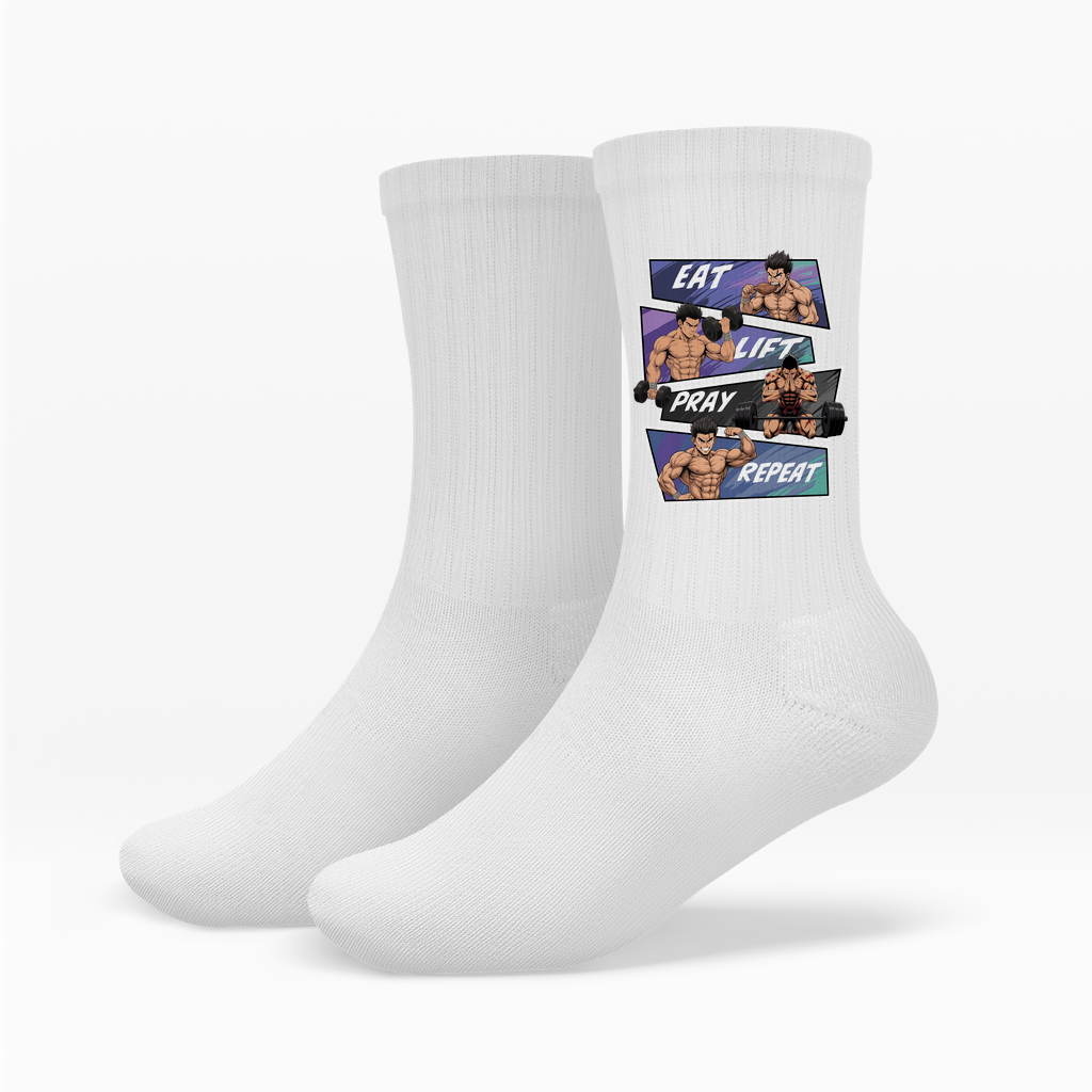 Eat Lift Pray Repeat Socken