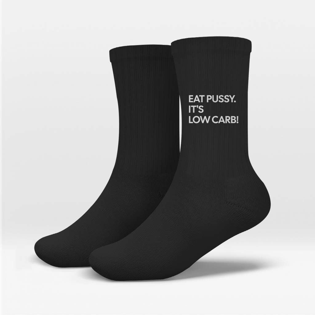Eat Pussy It's Low Carb Socken