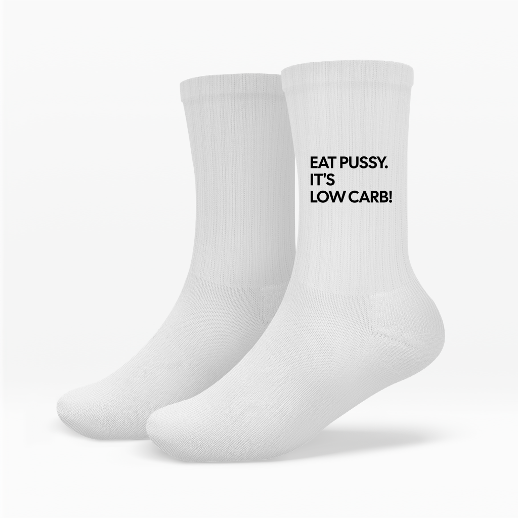 Eat Pussy It's Low Carb Socken