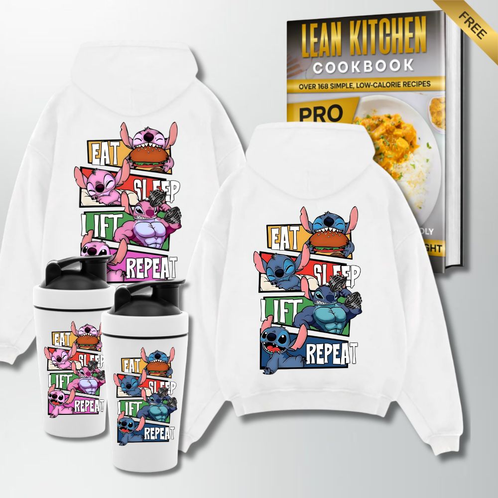 Monsters Eat Sleep Lift Repeat Elite Gym Set