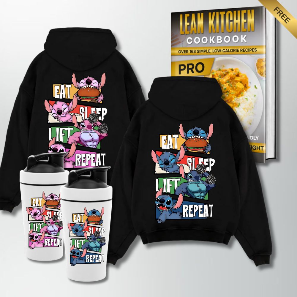 Monsters Eat Sleep Lift Repeat Elite Gym Set