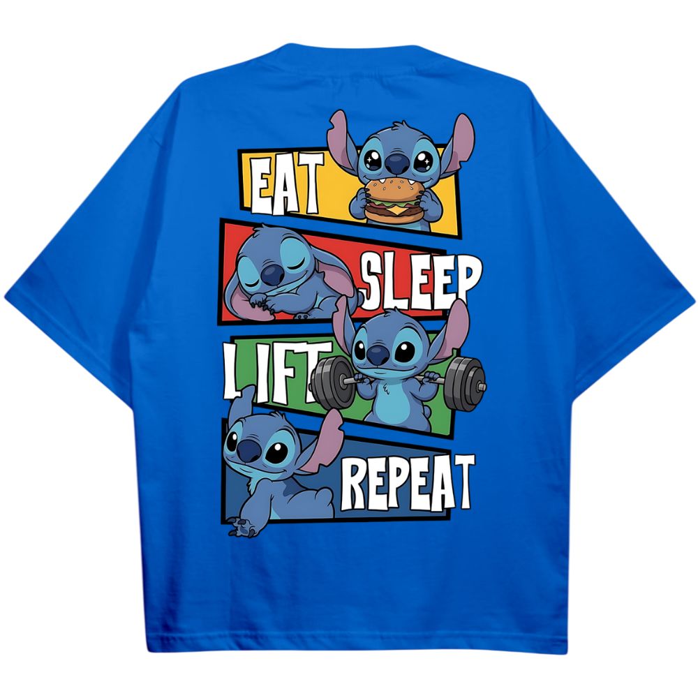 Eat Sleep Lift Repeat Oversize Shirt