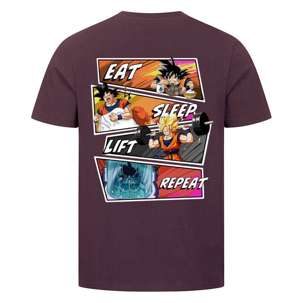 Eat Sleep Lift Repeat Goku Shirt