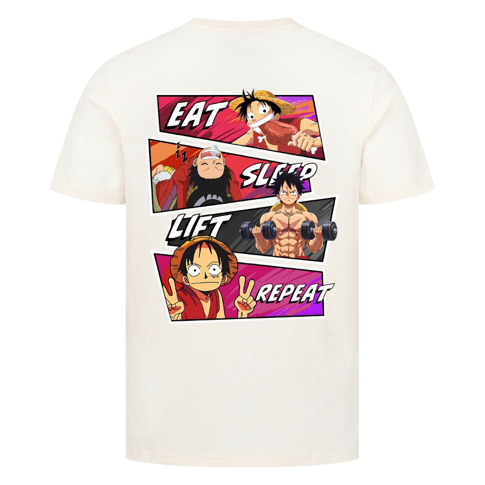 Eat Sleep Lift Repeat Ruffy Shirt