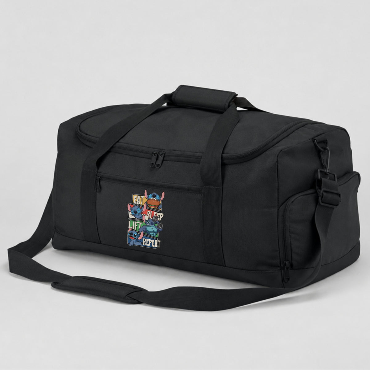 Eat Sleep Lift Repeat Stitch Backpack