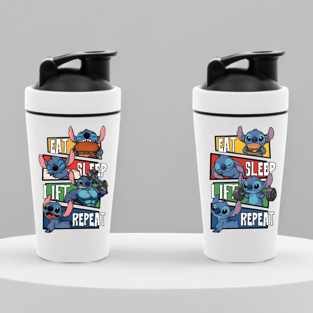Eat Sleep Lift Repeat Couple Shaker