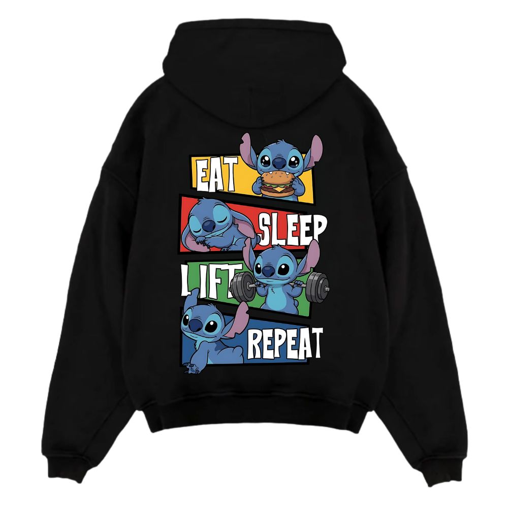 Eat Sleep Lift Repeat Oversize Hoodie