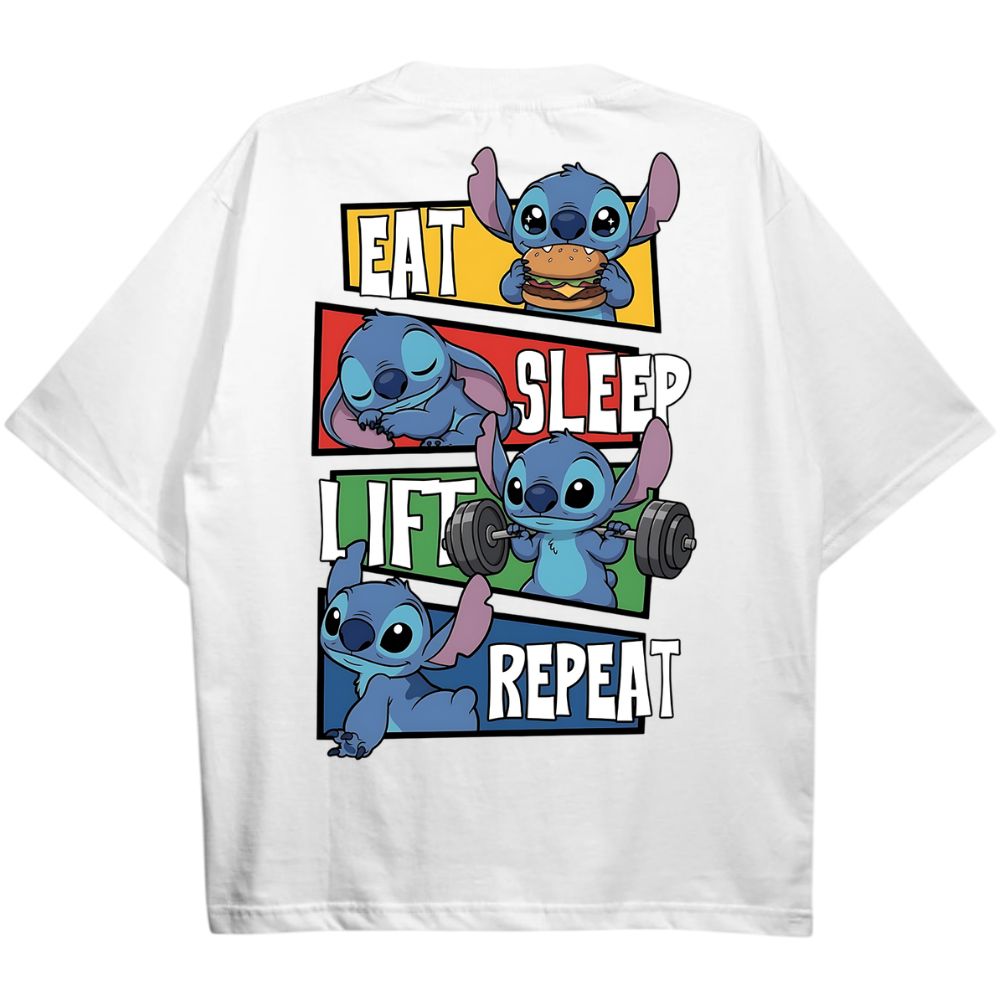 Eat Sleep Lift Repeat Oversize Shirt