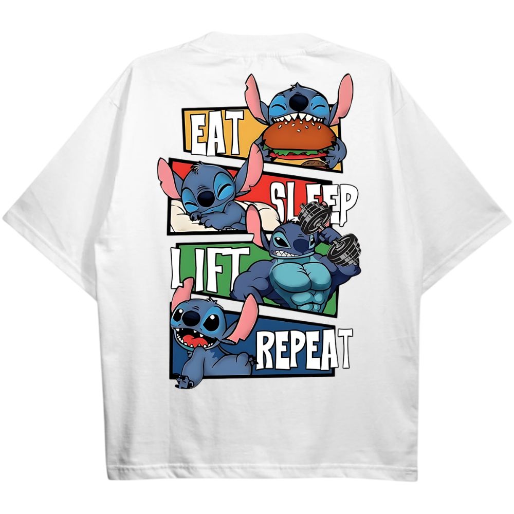 Eat Sleep Lift Repeat Oversize Shirt