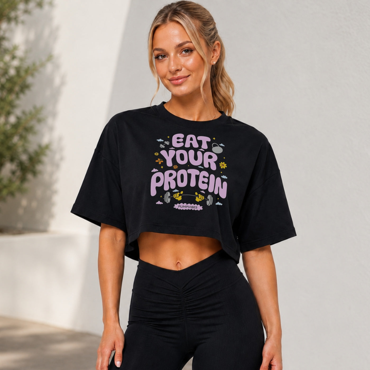 Eat Your Protein Oversize Crop