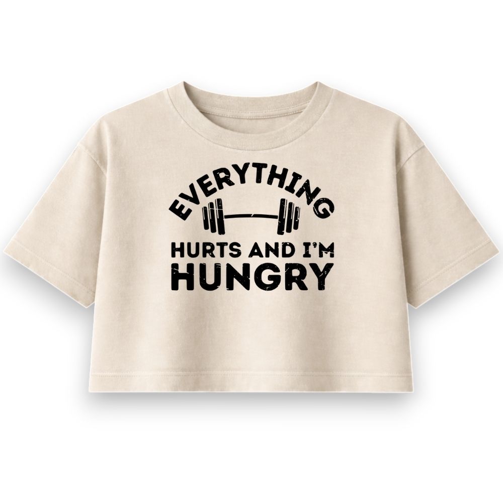 Everything Hurts Oversize Crop Top