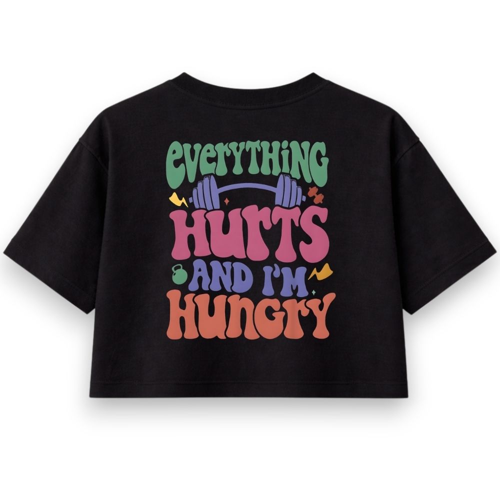 Everything Hurts Oversize Crop Top