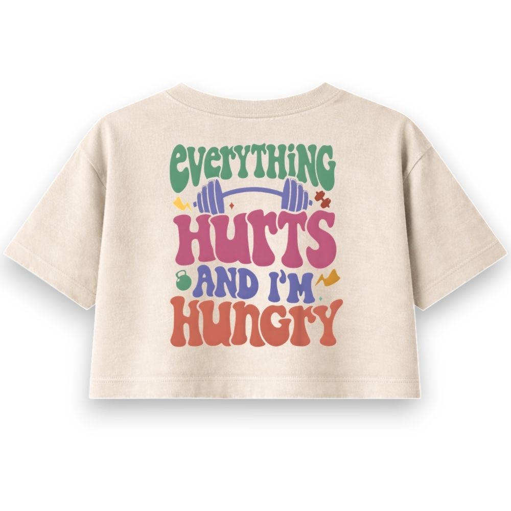 Everything Hurts Oversize Crop Top