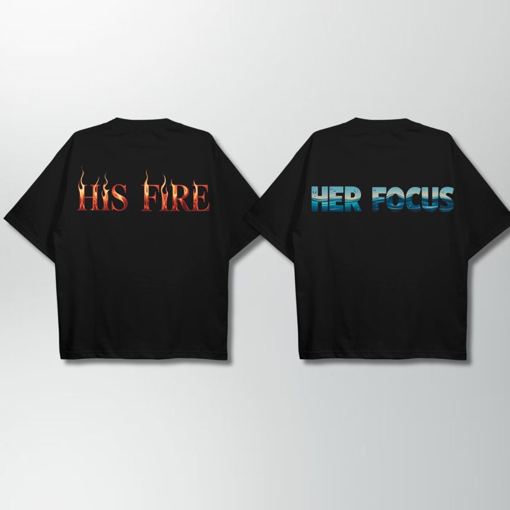 Fire And Focus Couple Shirt