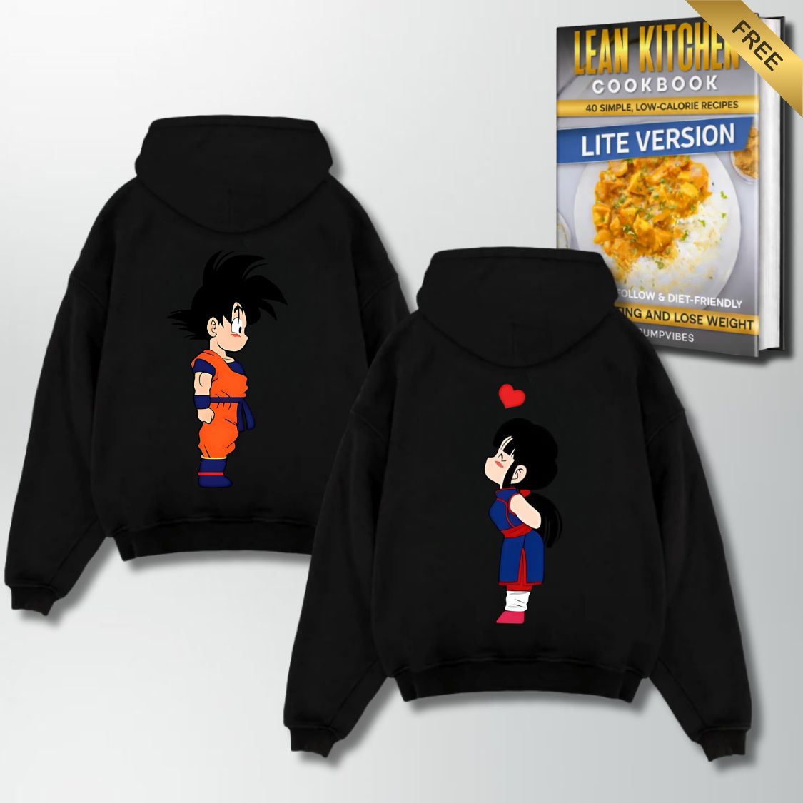 Goku Chichi Couple Oversize Hoodie