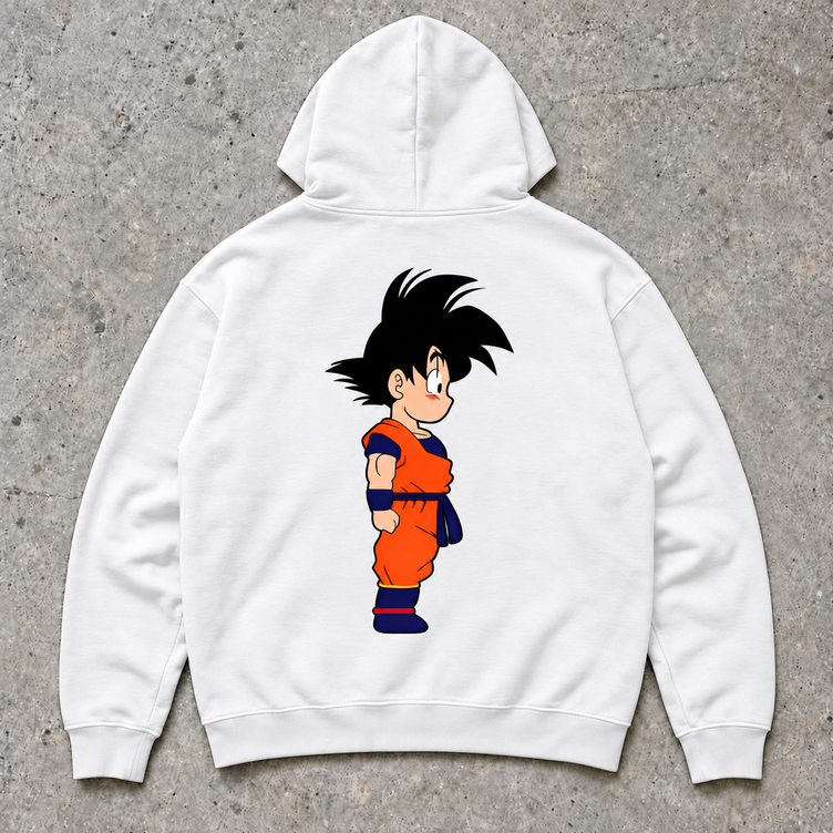 Goku Premium Hoodie Weiß