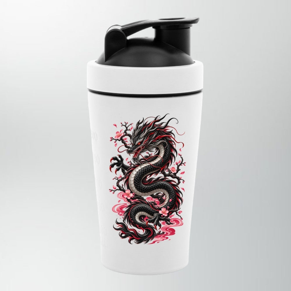 Red Dragon Edelstahl Shaker Weiß