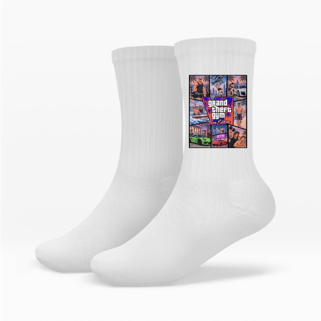 Grand Theft Gym GTA Iron Edition Socken
