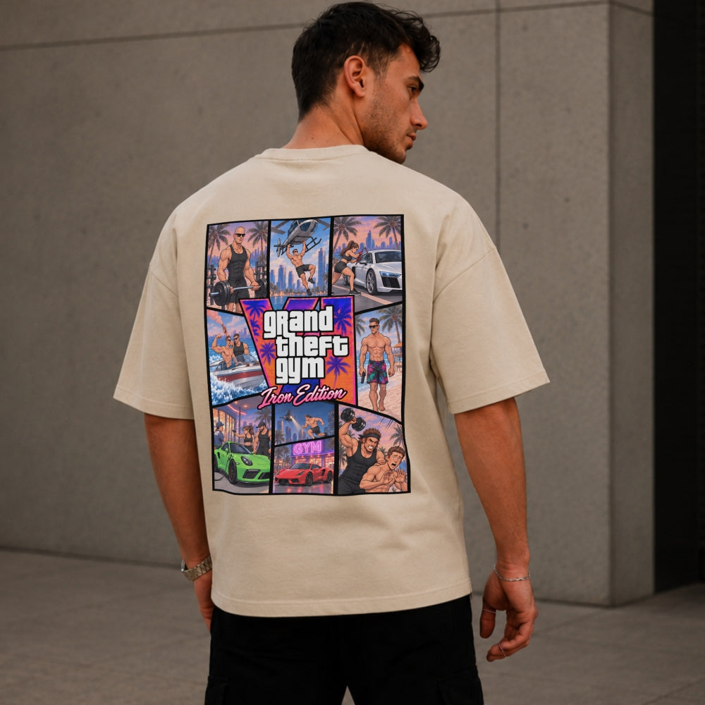 Grand Theft Gym GTA Iron Edition Oversize Shirt