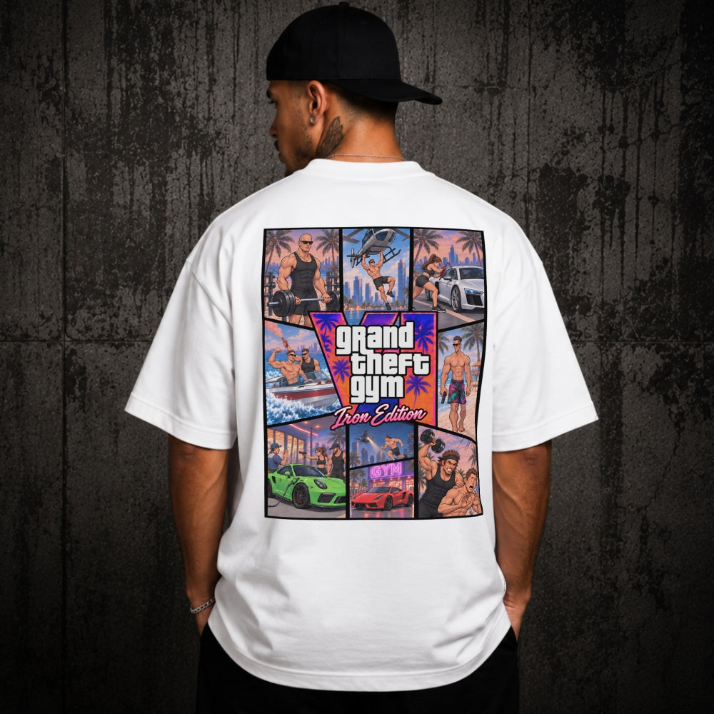 Grand Theft Gym GTA Iron Edition Oversize Shirt