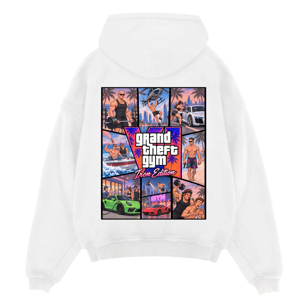 Grand Theft Gym GTA Iron Edition Oversize Hoodie