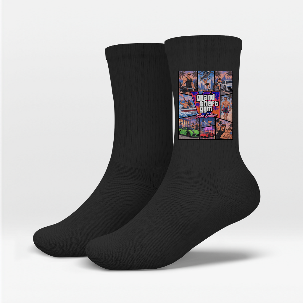 Grand Theft Gym GTA Iron Edition Socken