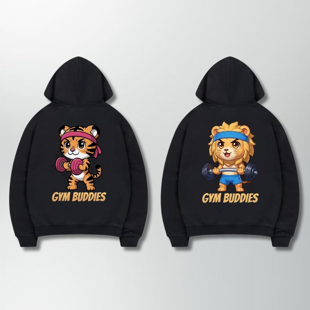 Gym Buddies Couple Hoodie