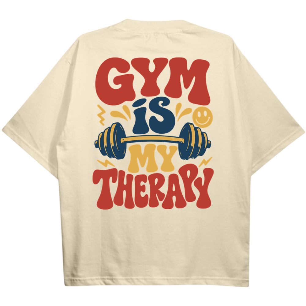 Gym Is My Therapy Oversize Shirt