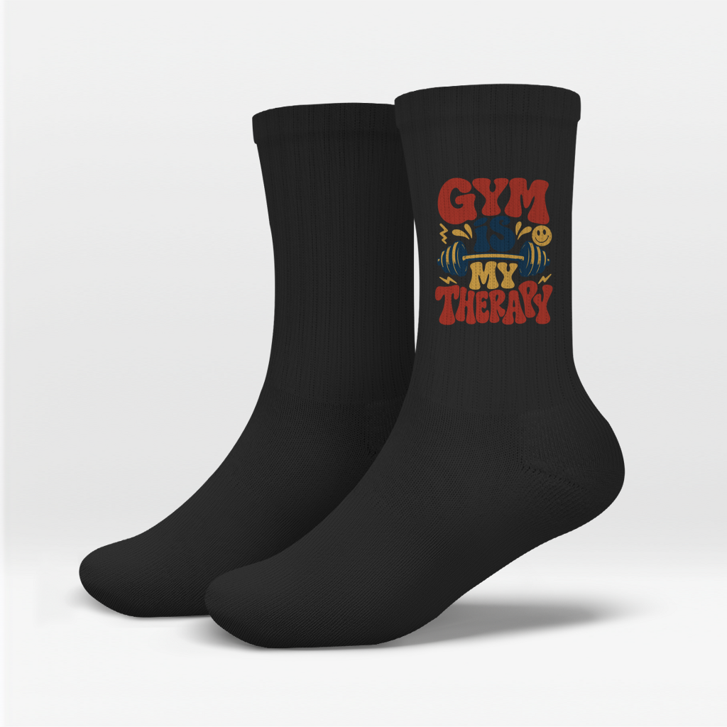 Gym Is My Therapy Socken