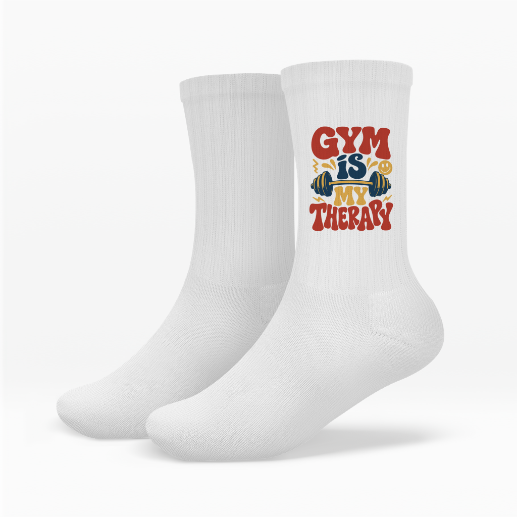 Gym Is My Therapy Socken